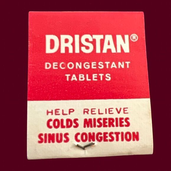 Vintage Dristran Preparation H & Anacin Matchbook Unstruck RARE - Picture 1 of 3